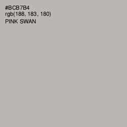 #BCB7B4 - Pink Swan Color Image